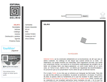 Tablet Screenshot of delirio.es